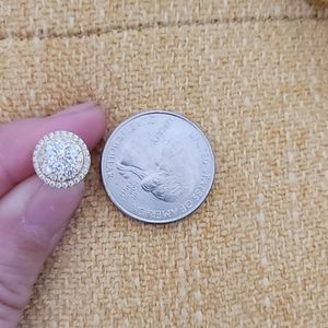 18k Gold 925 Sapphire Earrings